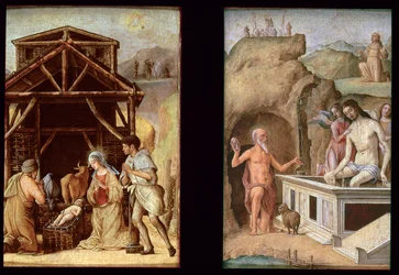The Adoration of the Shepherds, and The Dead Christ